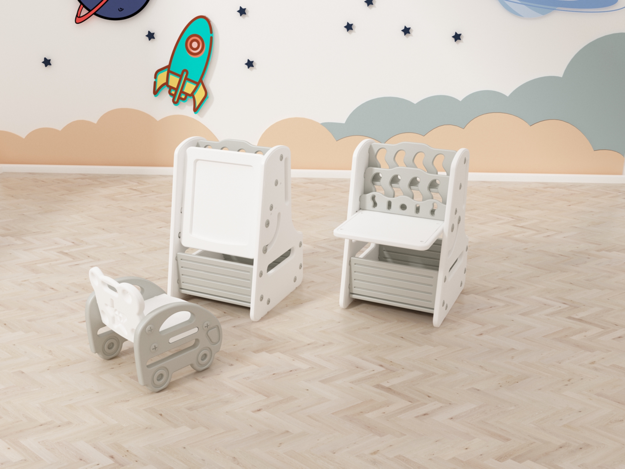 多功能畫板書架